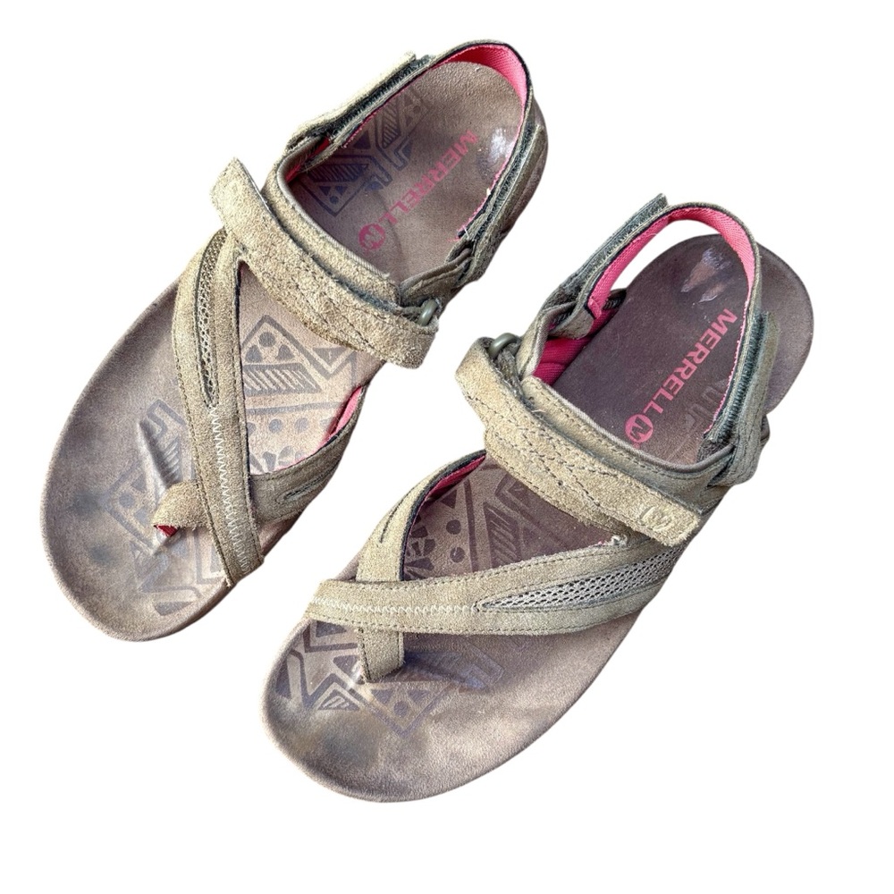 Merrell Kangaroo Light Brown Pink Sport Hiking Sandals Women's 8 J598000